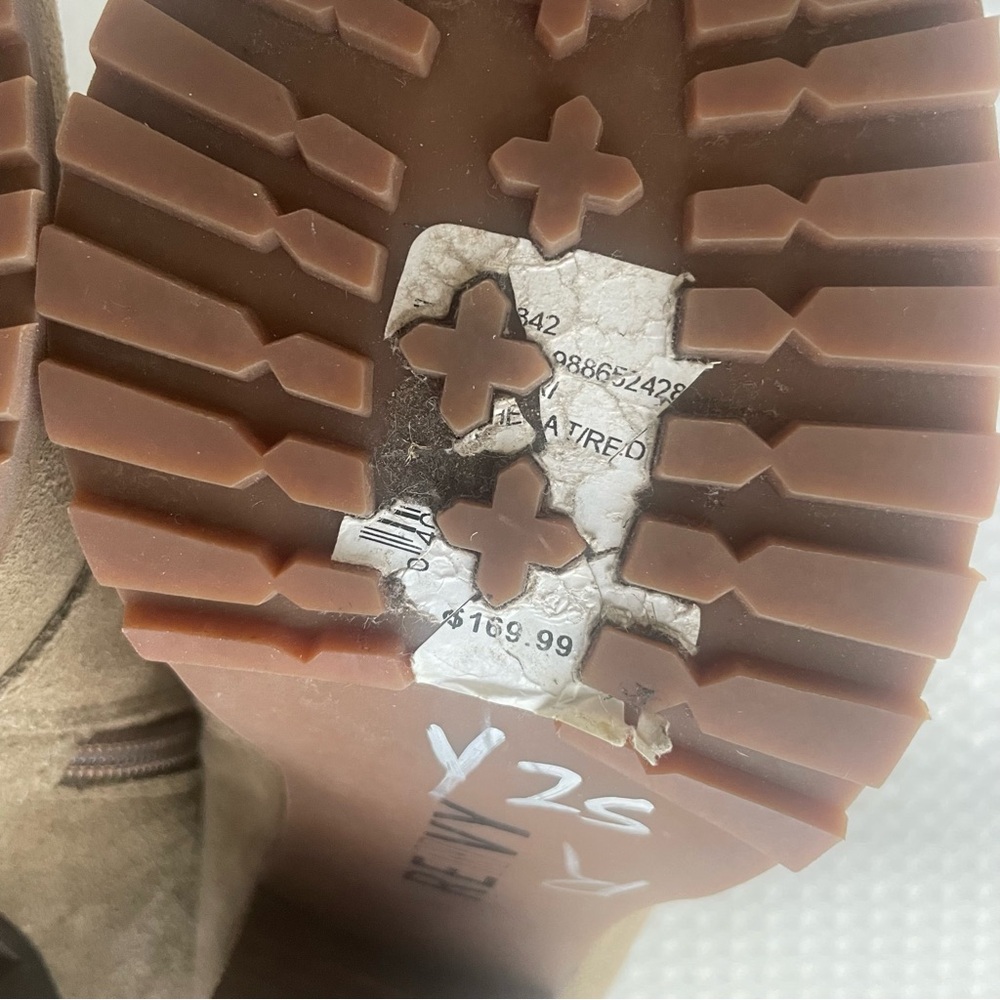 RENVY Hiking Boot Taupe Suede Nordic Style Timberlandish Women Sz 7M #594 - Picture 11 of 14